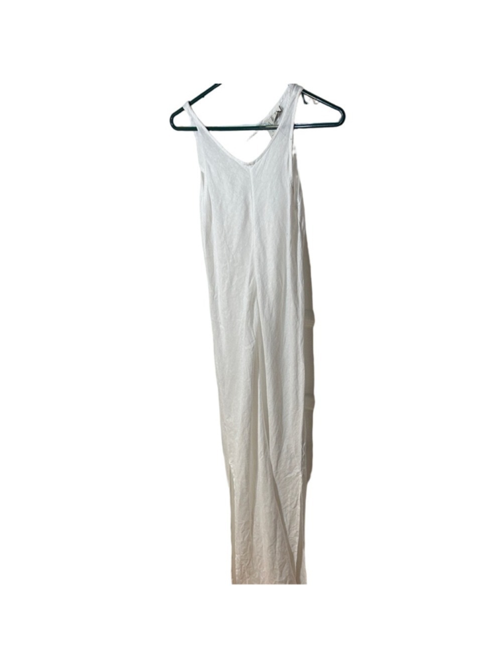 Joie linen blend white maxi dress with open back size XS